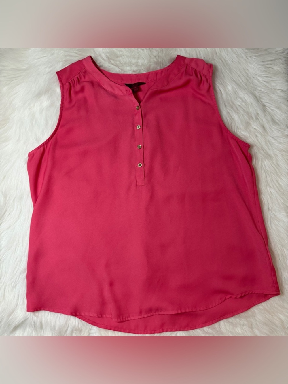 212 Collection Hot Pink Sleeveless Blouse